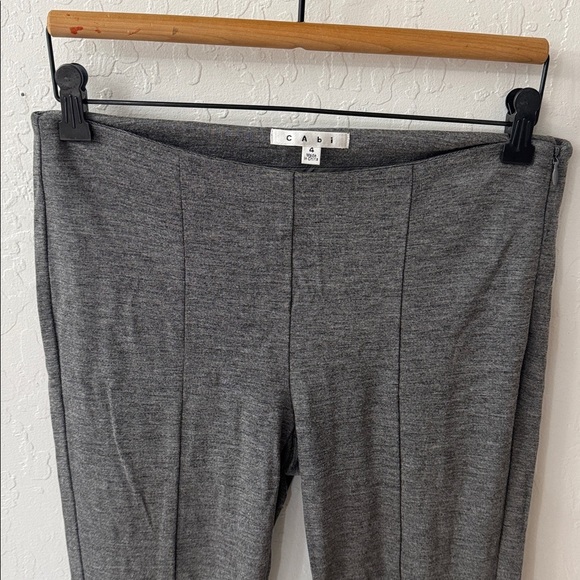 CAbi Audrey Ponte Pants Light Gray Size 4 Style #814 Stretch Comfort - Picture 3 of 5